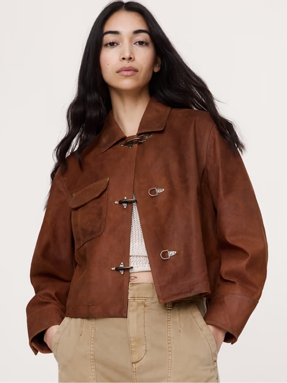 Banana Republic Texturized Suede Jacket. NWT. Size M